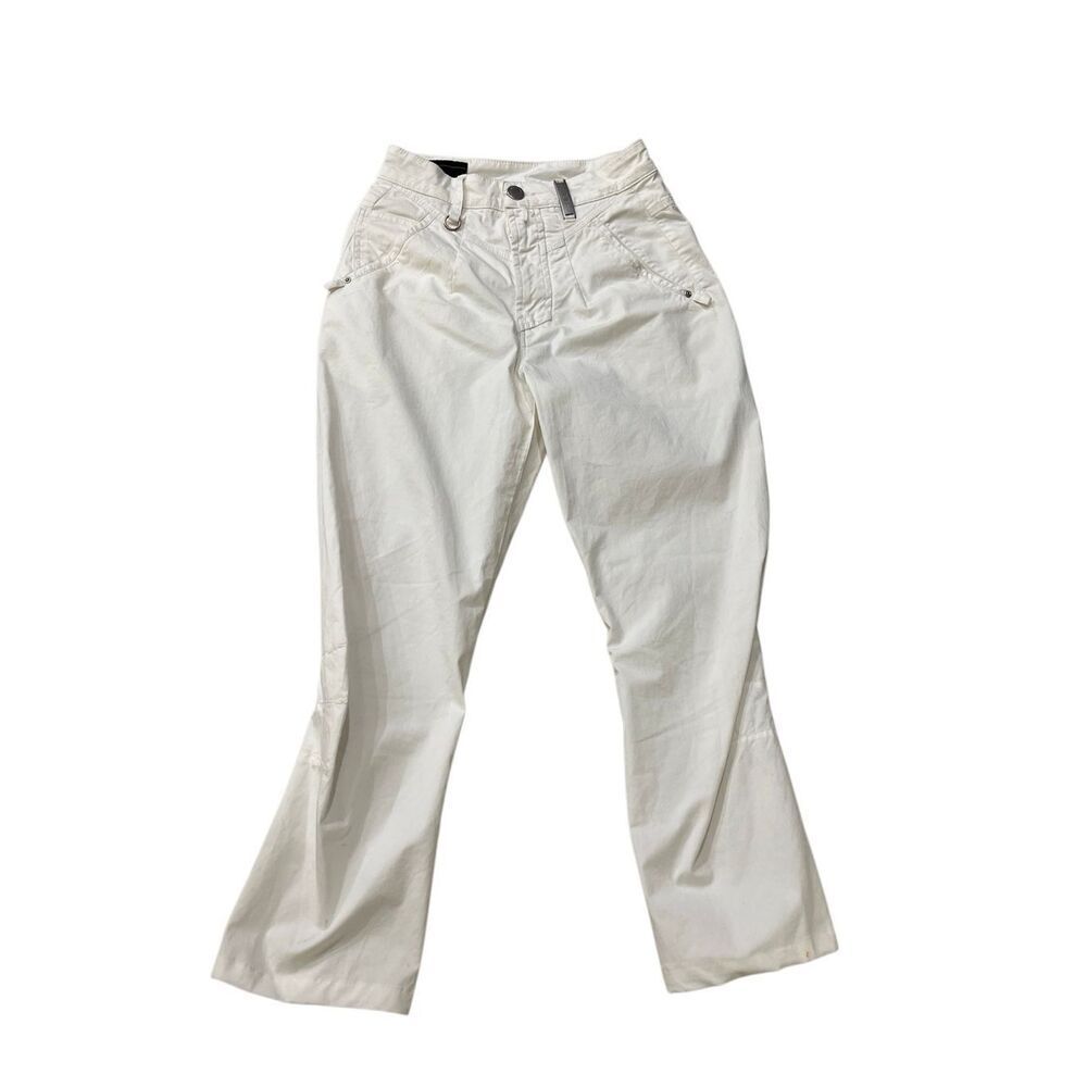 High Use By Claire Campbell Women's Tapered Trickster Pants Cream Size 4 NWT